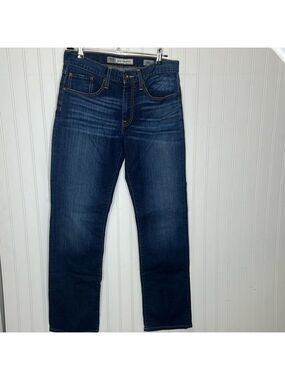 BKE Jake Straight Dark Wash Stretch Jeans Size 32L